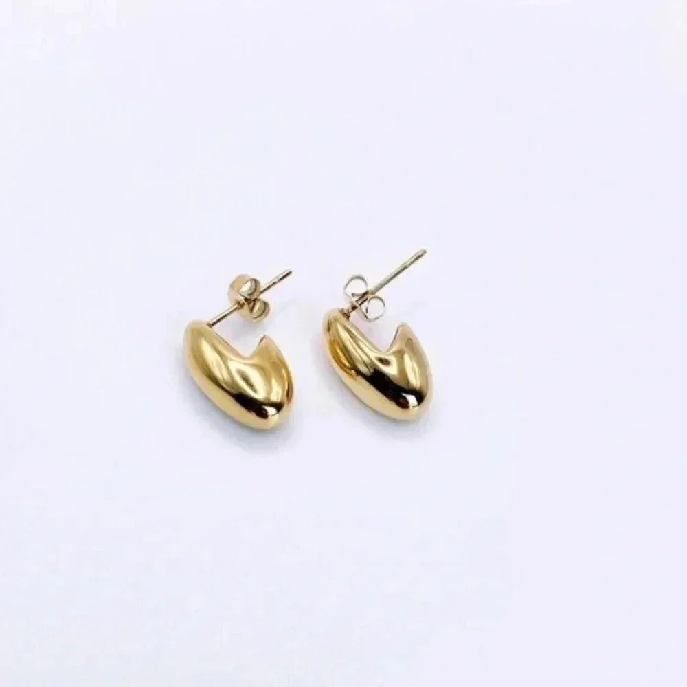 Golden Stud Earrings | 18k Gold Plated